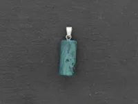 Turquoise Pendentif, pierre semi-précieuse, Couleur: multi, Taille: ±20x10mm, Quantité : 1 pièce.